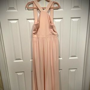 Lulus Air of Romance peach maxi dress
